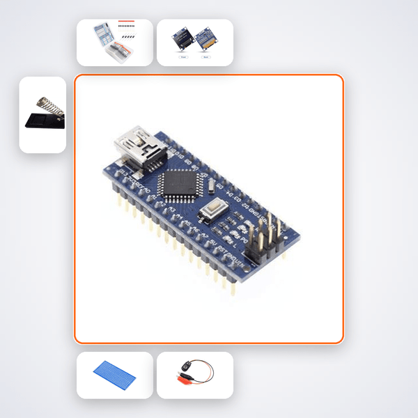 Oscilloscope BNC Probe Adapter Kit with Arduino Nano + LED - Compoden