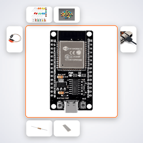 OTA Firmware Update Demo Kit with ESP32 + LED - Compoden
