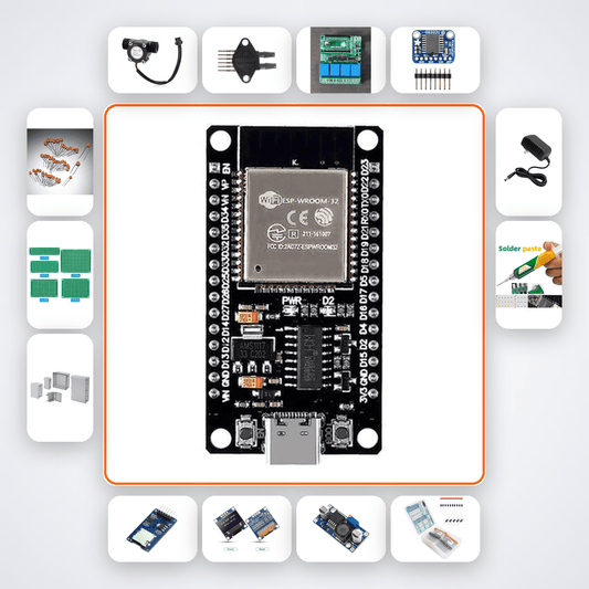 Oxygen Therapy Flow Controller Variant 35 Kit with ESP32 + Sensor - Compoden