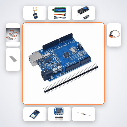 Pet GPS Collar Tracker Kit with Arduino Uno - Compoden