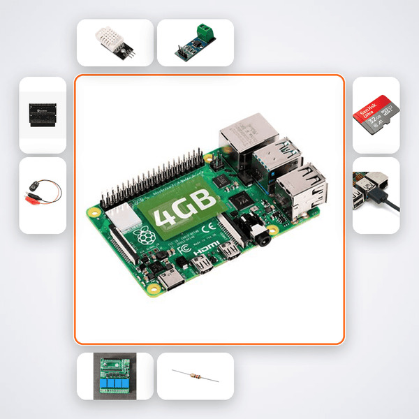 Pi 4 Digital Twin Sensor Shadow Kit with Raspberry Pi 4 + DHT22 - Compoden