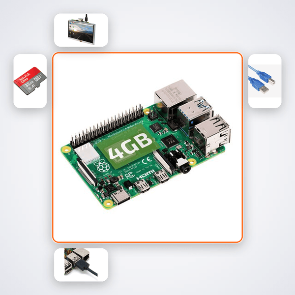 Pi 4 Kiosk Info Display Kit with Raspberry Pi 4 - Compoden