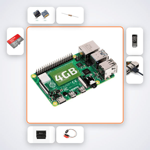 Pi 4 Network Ad Blocker Pi-hole Kit with Raspberry Pi 4 + LED - Compoden