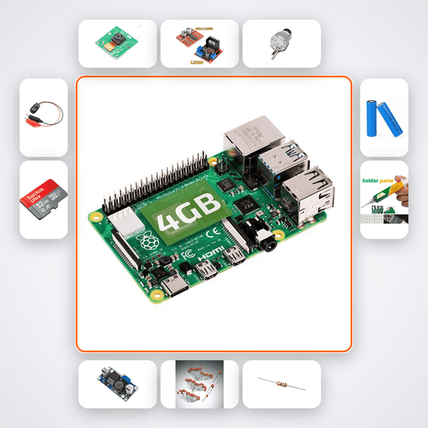 Pi 4 OpenCV Robot Vision System Kit with Raspberry Pi 4 + Camera - Compoden