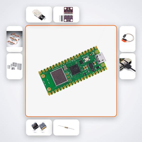 Pi Pico Climate Sensor Kit - Build a Desktop Weather Station - Compoden