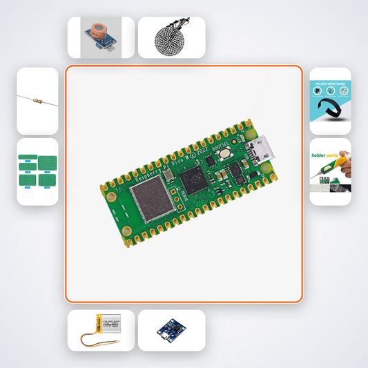 Pi Pico Wearable Breathalyser - Compoden