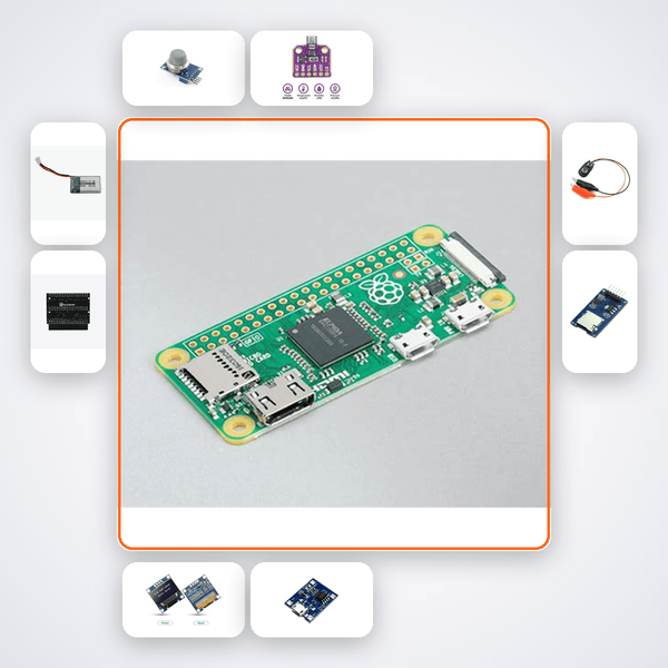 Pi Zero W Air Quality Badge Kit with Raspberry Pi Zero + Sensor - Compoden