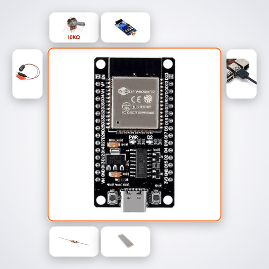 Plant Light Monitor Kit with ESP32 + LDR - Compoden