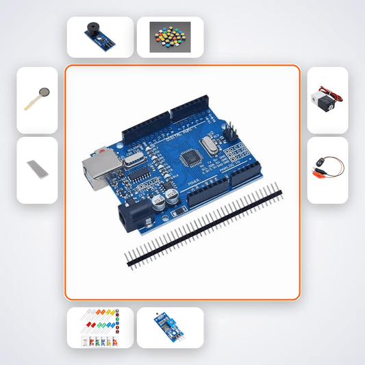 Police, Fire & Ambulance Siren Kit - Arduino Uno + LED - Compoden
