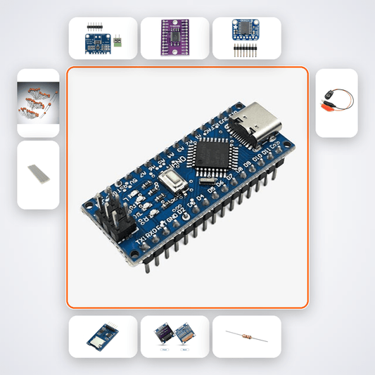 Portable Solar Generator Monitor Kit with Arduino Nano + LED - Compoden