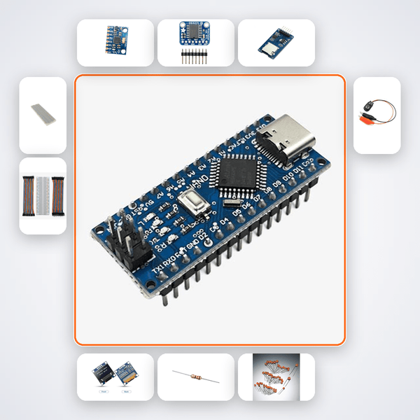 Posture Score Logger Kit with Arduino Nano + MPU6050 - Compoden