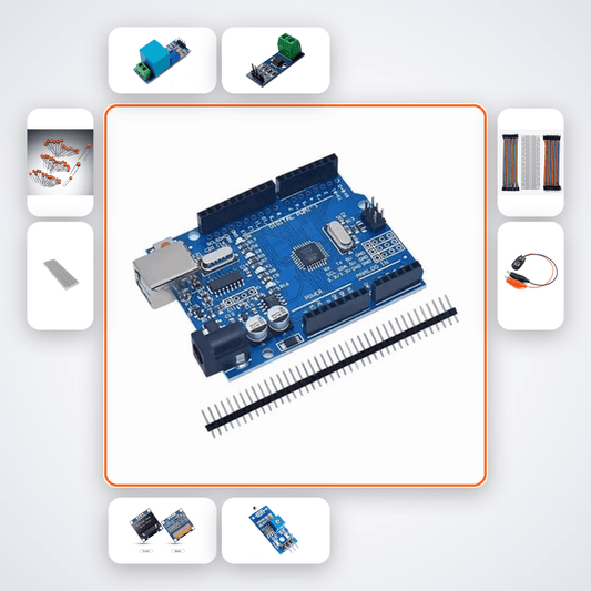 Power Factor Meter Kit with Arduino Uno + LED - Compoden