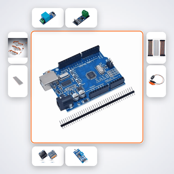 Power Factor Meter Kit with Arduino Uno + LED - Compoden