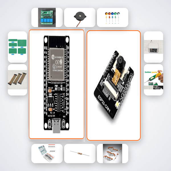 PPE Compliance Helmet Detector Kit with ESP32 + Camera - Compoden