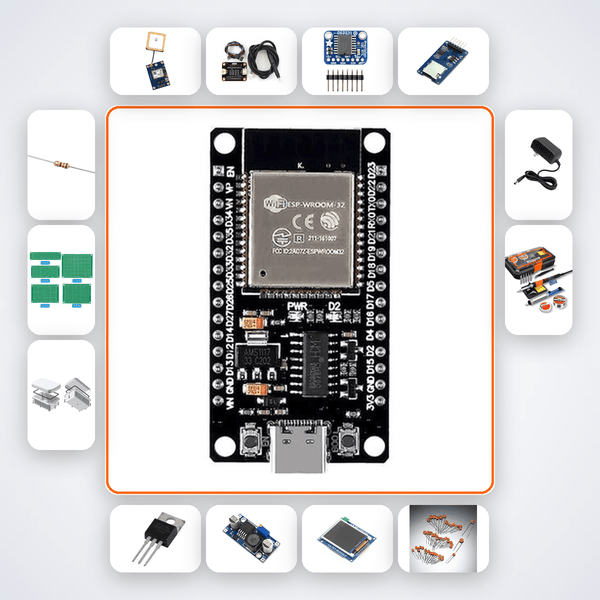Precision Fertiliser Spreader Controller Kit with ESP32 + LED - Compoden