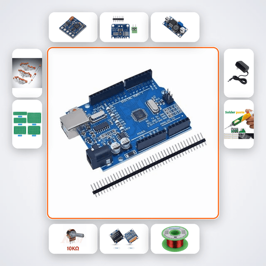 Precision Magnetometer Test Bench with Arduino & Helmholtz Coils Kit - Compoden