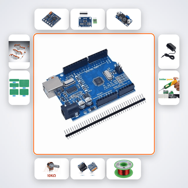 Precision Magnetometer Test Bench with Arduino & Helmholtz Coils Kit - Compoden