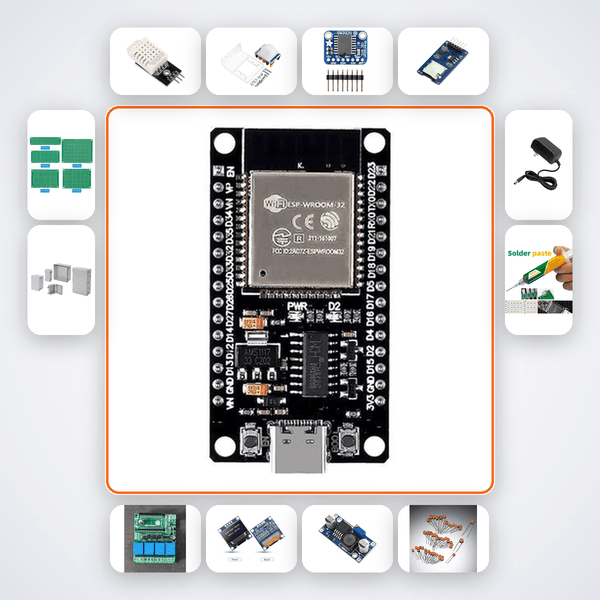 Predictive Learning Thermostat Kit with ESP32 + DHT22 - Compoden