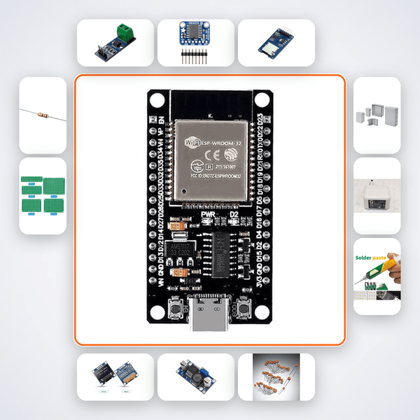 Predictive Washing Machine Cycle Optimizer Kit with ESP32 + LED - Compoden
