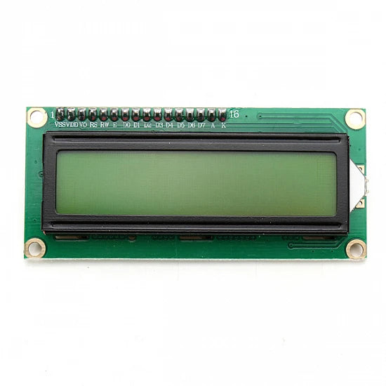 1602 16x2 Character LCD Display Module (Green Backlight)