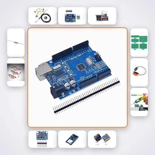 PV Efficiency vs Temperature Study Kit with Arduino Uno + LED - Compoden