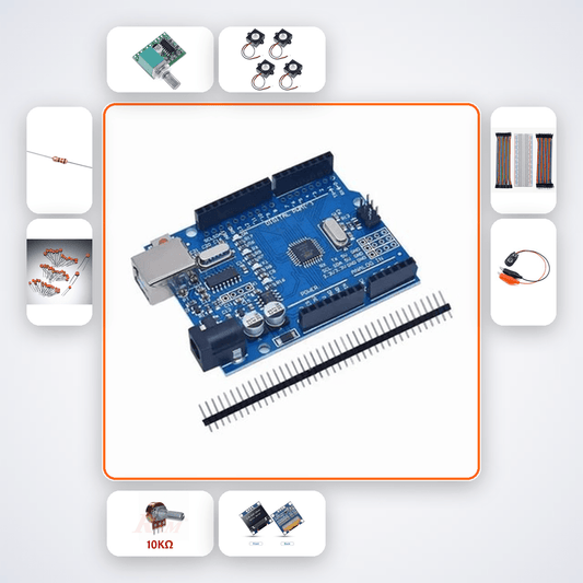 Radio Frequency Doppler Simulator Kit with Arduino Uno + LED - Compoden