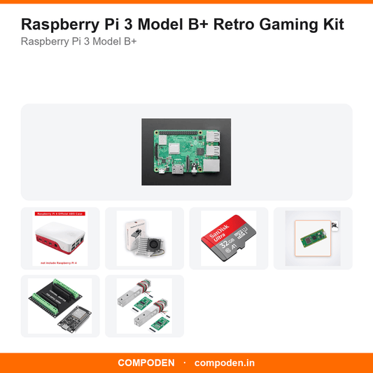 Raspberry Pi 3 Model B+ Retro Gaming Kit - Compoden