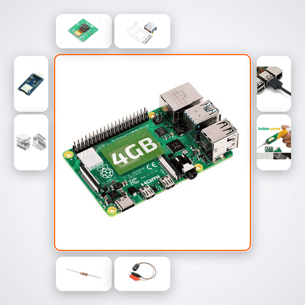 Raspberry Pi 4 Wildlife Monitor Kit with Dual Cameras & PIR Sensors - Compoden