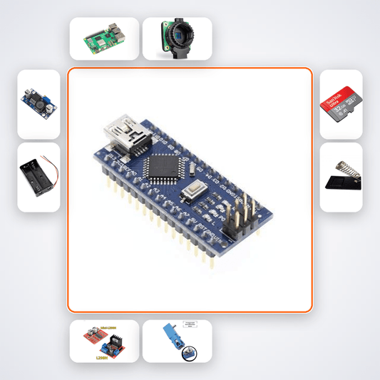 Raspberry Pi 5 Lane Detection Robot Kit with OpenCV & Arduino - Compoden