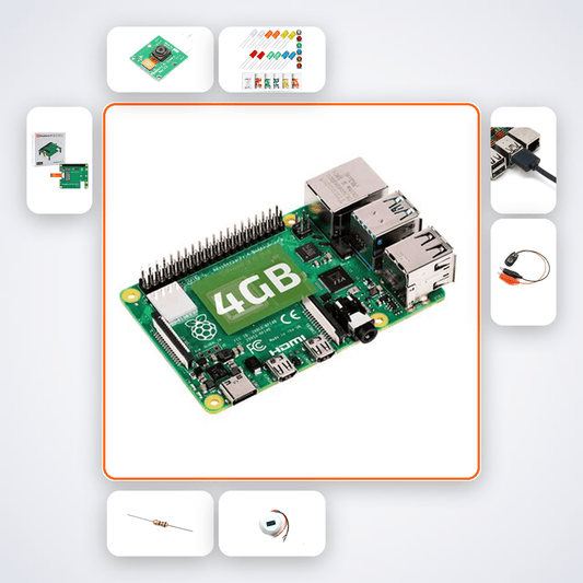 Raspberry Pi 5 PCB Assembly Checker Kit - AI Vision & LED Guidance - Compoden