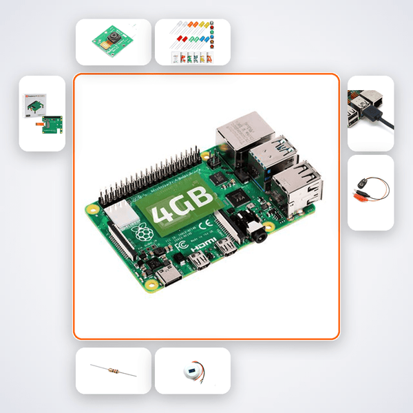 Raspberry Pi 5 PCB Assembly Checker Kit - AI Vision & LED Guidance - Compoden