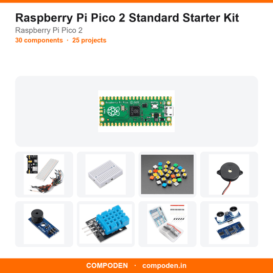 Raspberry Pi Pico 2 Standard Starter Kit - Compoden