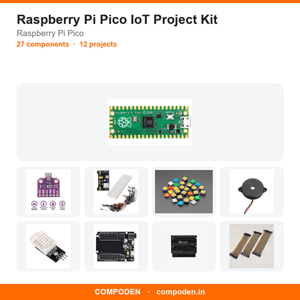 Raspberry Pi Pico IoT Project Kit - Compoden