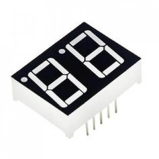 Red 0.56inch 2 Digit 7 Segment LED Display Digital Tube - Common Cathode - Compoden
