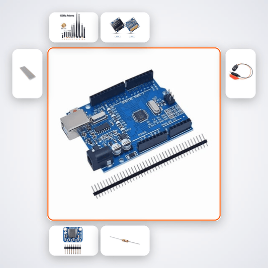 RF Signal Sniffer Kit with Arduino Uno + LED - Compoden