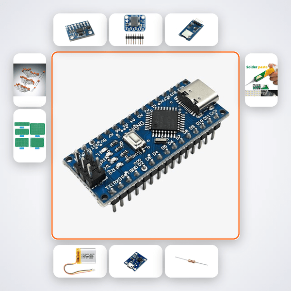 Rocket G-Force Data Logger Kit with Arduino Nano - Compoden
