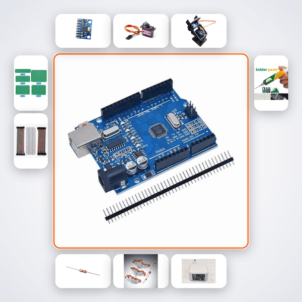 Rocket TVC Simulation Gimbal Kit with Arduino Uno + MPU6050 - Compoden