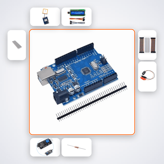 Satellite Count GPS Signal Monitor Kit with Arduino Uno - Compoden