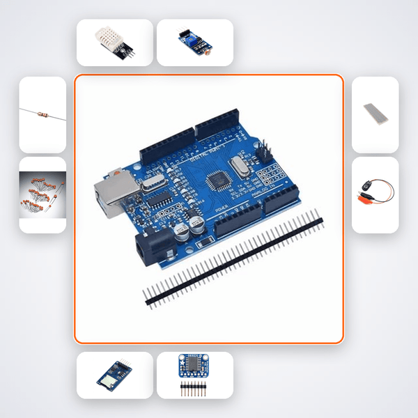 SD Card Data Log to CSV Kit with Arduino Uno + DHT22 - Compoden