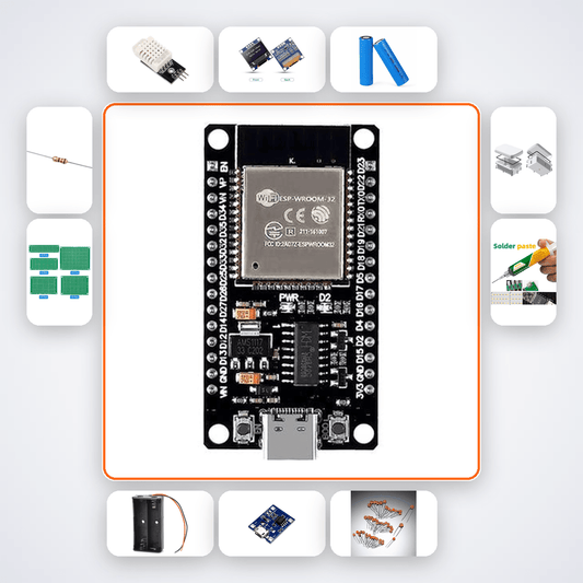 Self-Healing Encrypted Sensor Mesh Kit with ESP32 & DHT22 - Compoden