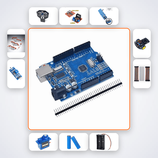 Self-Parking Car Kit with Arduino Mega + Encoder - Compoden