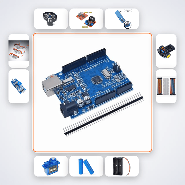 Self-Parking Car Kit with Arduino Mega + Encoder - Compoden
