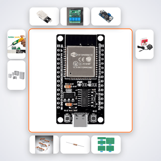 Server Room Temperature Monitor Kit with ESP32 + DHT22 - Compoden