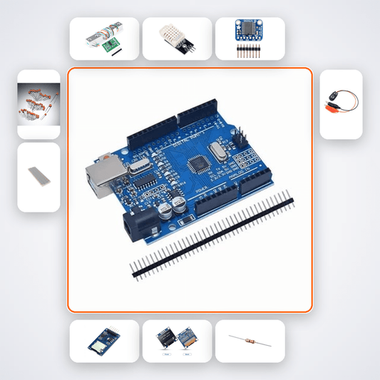 Server Room Temperature Monitor Lab Kit with Arduino Uno + DHT22 - Compoden