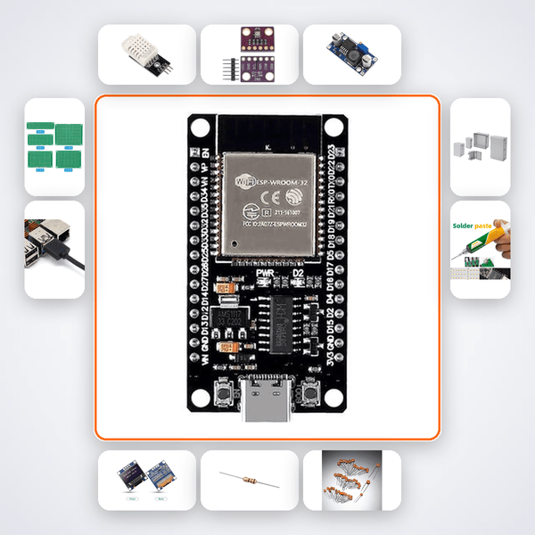 Server Room Temperature Monitor Mini Kit with ESP32 + DHT22 - Compoden