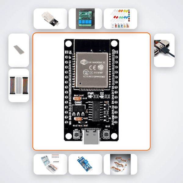 Server Room Temperature Monitor Pro Kit with ESP32 + DHT22 - Compoden