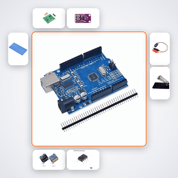 Signal Injector Tracer Kit with Arduino Uno + LED - Compoden