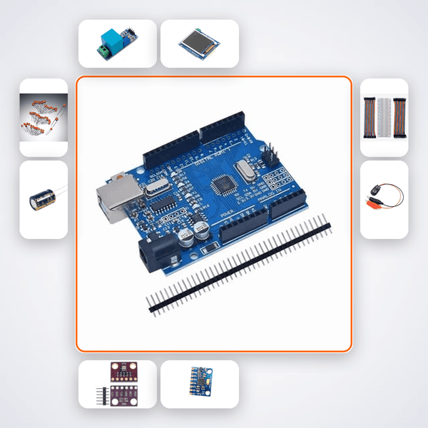 Simulated Telemetry Ground Station Kit with Arduino Uno + NRF24 - Compoden