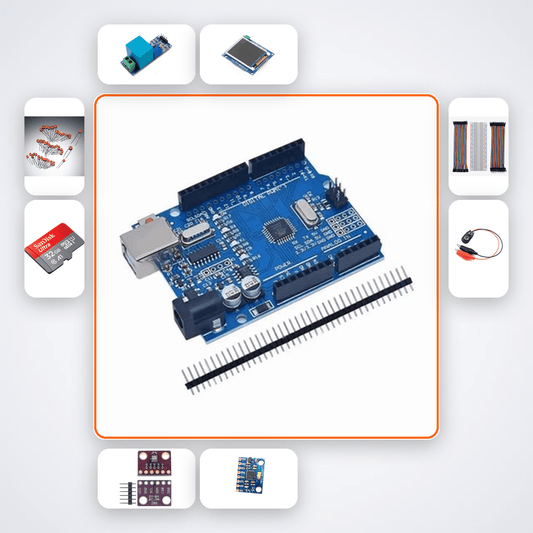 Simulated Telemetry Ground Station Variant 17 Kit with Arduino Uno + NRF24 - Compoden