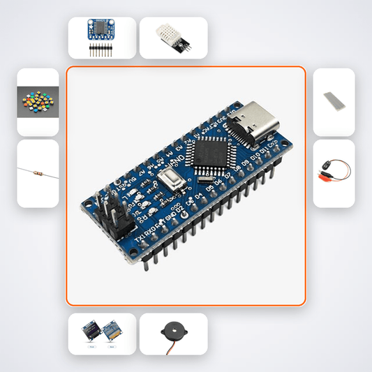 Smart Alarm Clock Kit with Arduino Nano + DHT22 - Compoden